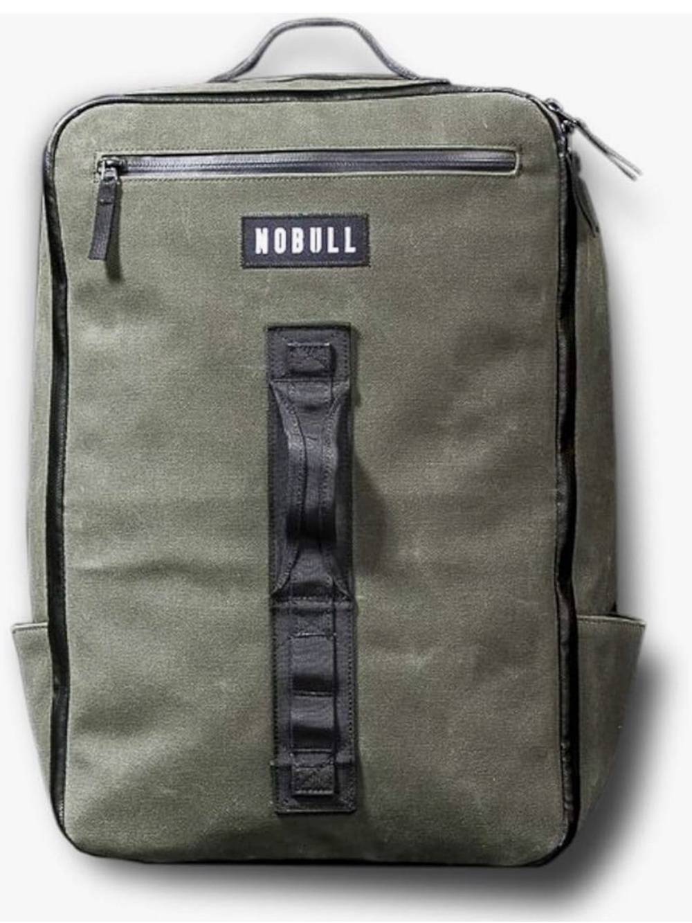 NOBULL Olive Green Waxed Canvas Backpack